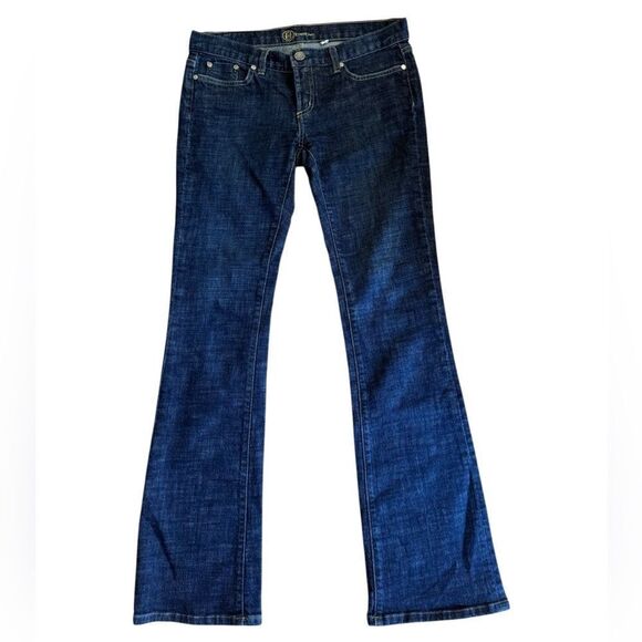 BeBe Women's Carmen Low Rise Boot Cut Denim Jeans Size 30 - Picture 1 of 6
